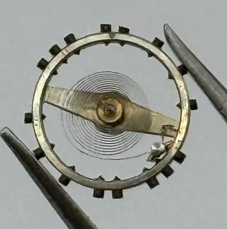 Peseux 60 Balance Wheel Complete And Spring 8¾’’’ 274 Watch Movement Parts NOS