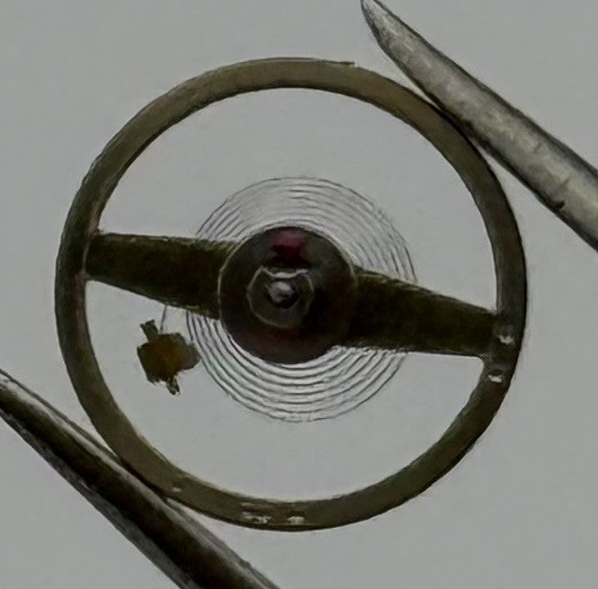 Ebosa 86 87 Balance Wheel Complete And Spring 8¾’’’ 1249 Watch Movement Parts