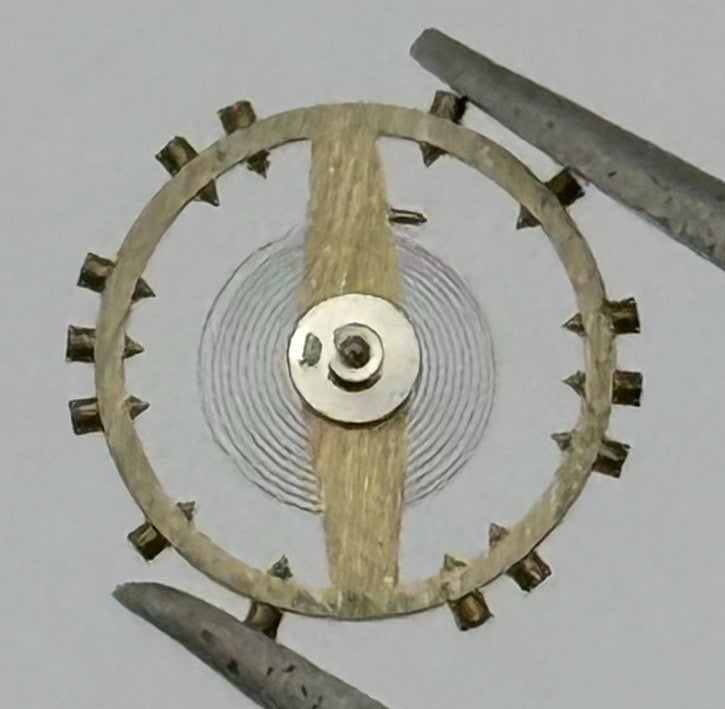 Felsa 4020 4022 Balance Wheel Complete And Spring 1045 Watch Movement Parts NOS