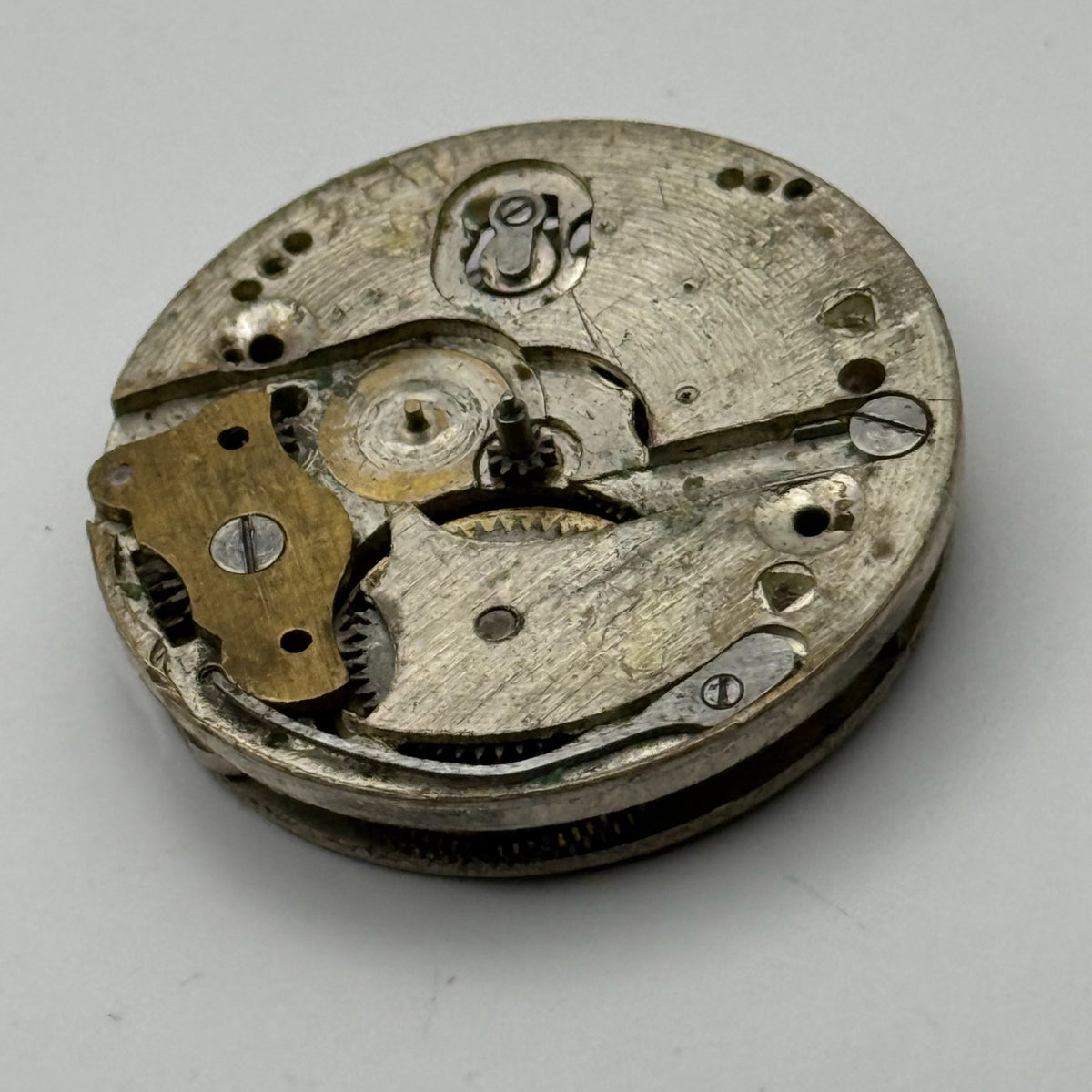 Unidentified Watch Movement Swiss Manual Wind Vintage Parts Repair 28.2mm
