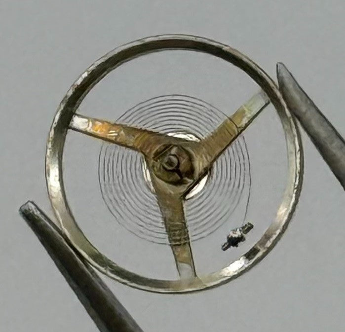 FHF 60 Balance Wheel Complete And Spring 6¾-8’’’ Renata Watch Movement Parts NOS