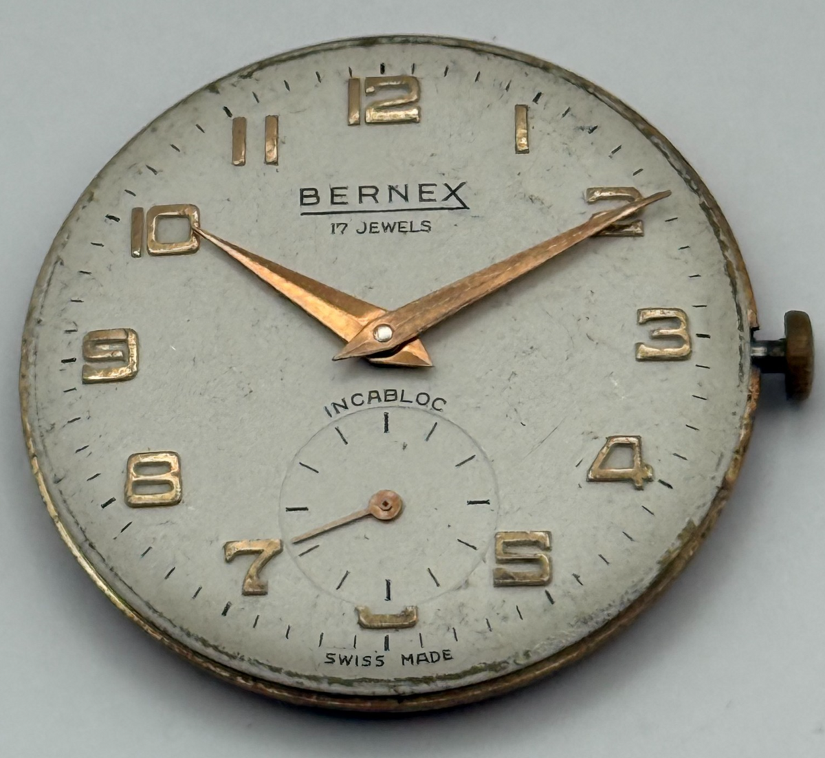 AS 1634 Watch Movement - A. Schild 1634 Bernex - For Parts / Repair - 29.6mm