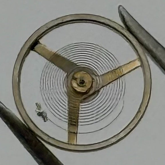 AS 1977 Balance Wheel Complete And Spring 5½’’’ 1740 M Watch Movement Parts NOS