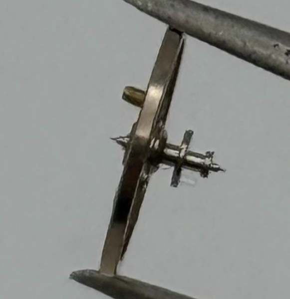 Brac 2051 Balance Wheel Complete And Spring 5¼’’’ 39 M Watch Movement Parts NOS