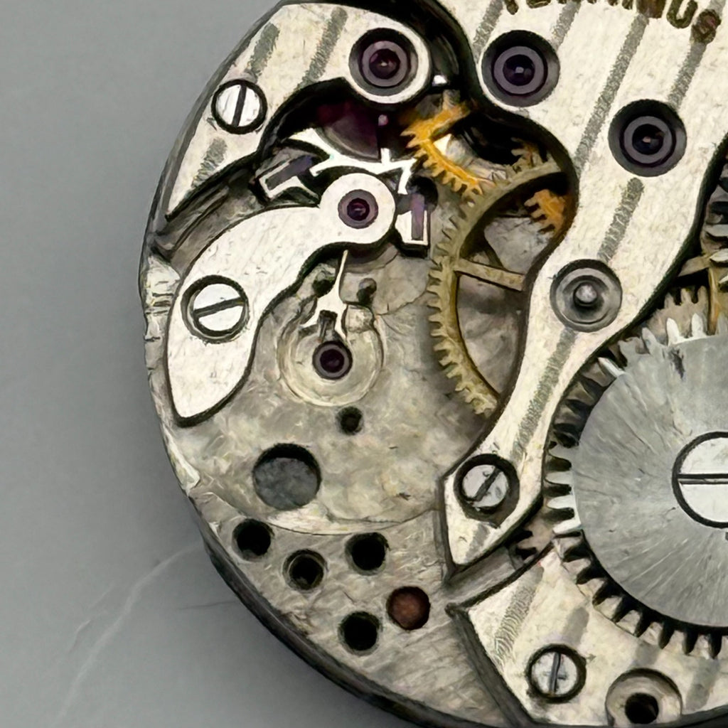 Unidentified Watch Movement Terminus Swiss Incomplete Parts Repair 19.3mm