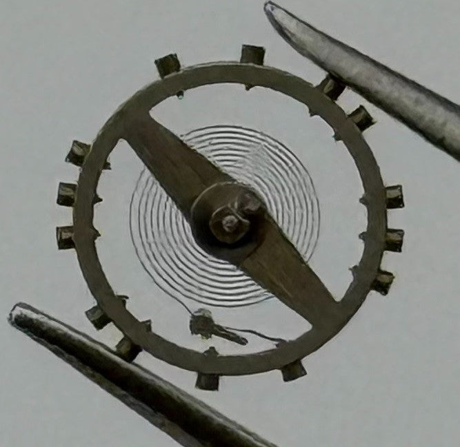 Peseux 100 Balance Wheel Complete And Spring 5¼’’’ 275 Watch Movement Parts NOS
