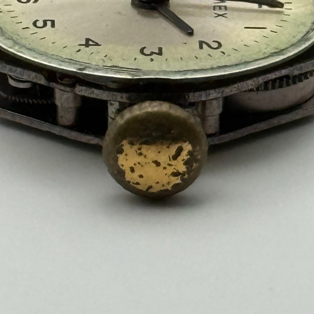 Timex 447 Watch Movement Gt. Britain Manual Wind Vintage Parts Repair 15.1mm