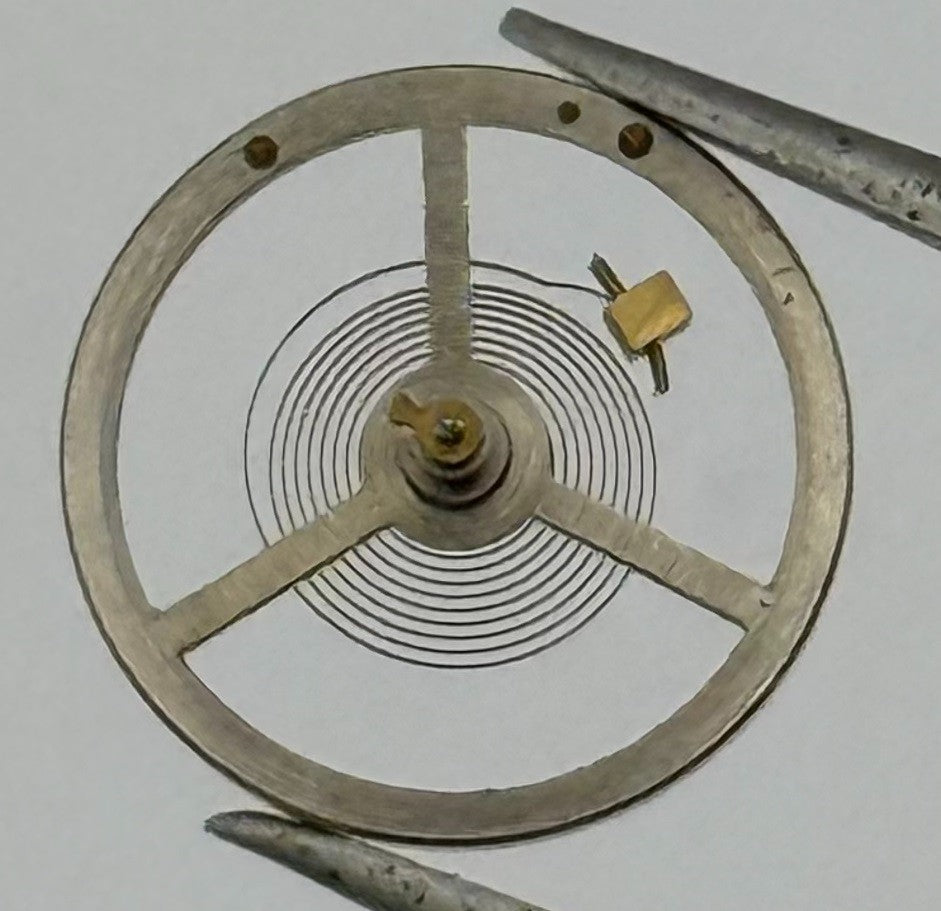Oris 521 Balance Wheel Complete And Spring Watch Movement Parts NOS