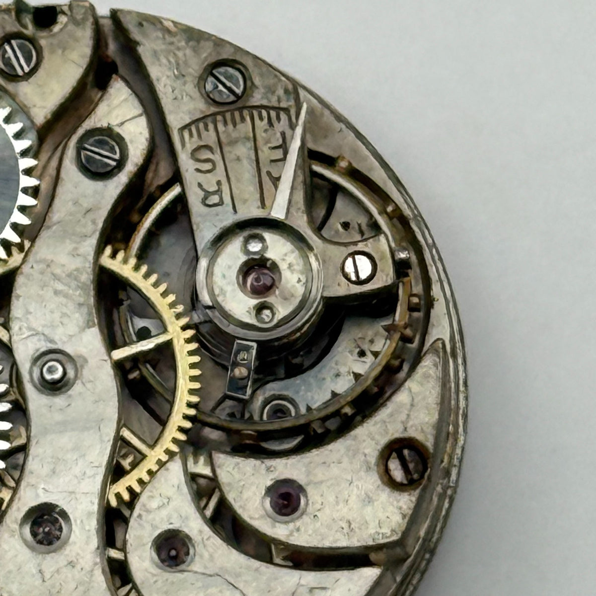 Red 12 Watch Movement Manual Wind Vintage Parts Repair Spares 24.9mm