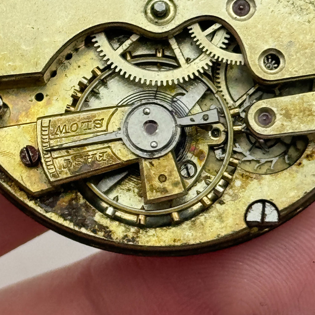 Antique Pocket Watch Movement Key Wound Parts Repair Spares 42.7mm