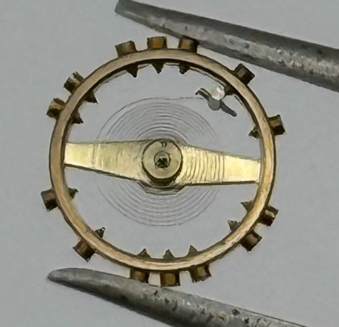 AS 976 1012 Inca Balance Wheel Complete And Spring 532 Watch Movement Parts NOS