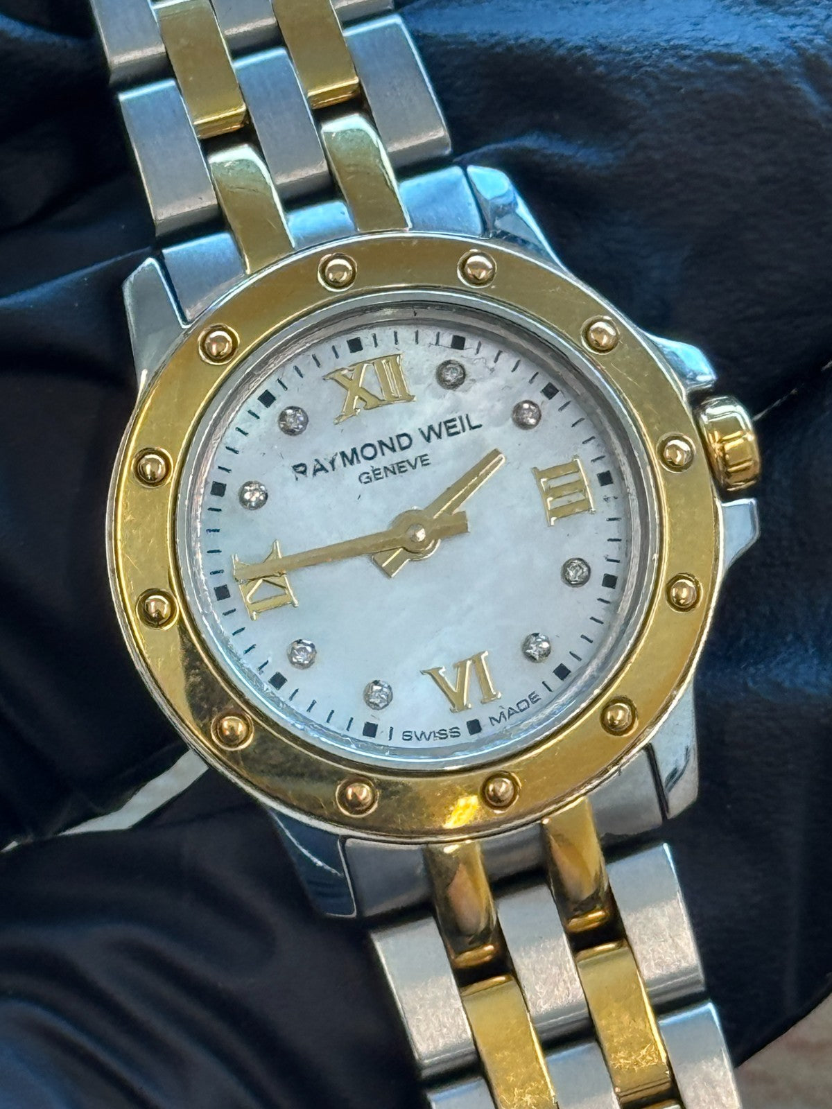 Raymond Weil 5799 Tango Ladies Watch Two Tone Working But Needs Repairs 25mm