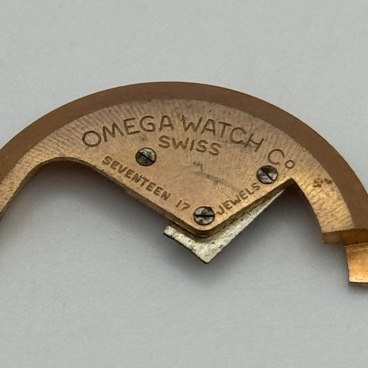 Omega 17 Jewels Swiss Automatic Rotor Men's Vintage Parts Spares Repair 27.3mm