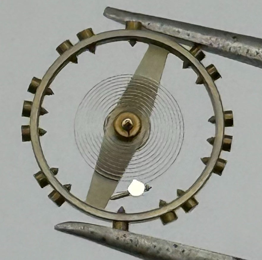 Frenca 130 Balance Wheel Complete And Spring 11½’’’ 216 Watch Movement Parts NOS