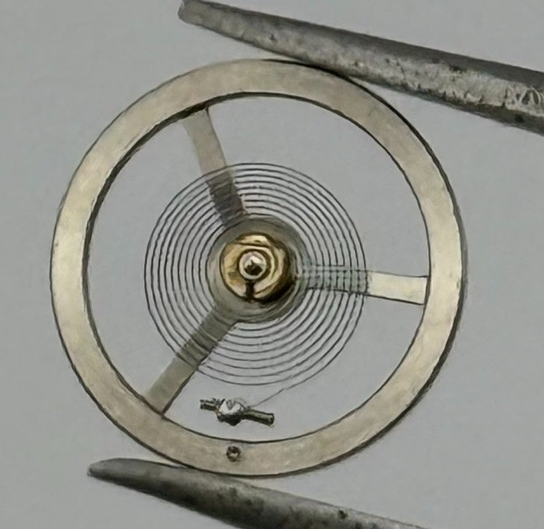 EB 1297 Balance Wheel Complete And Spring 5¼’’’ 201 Watch Movement Parts NOS