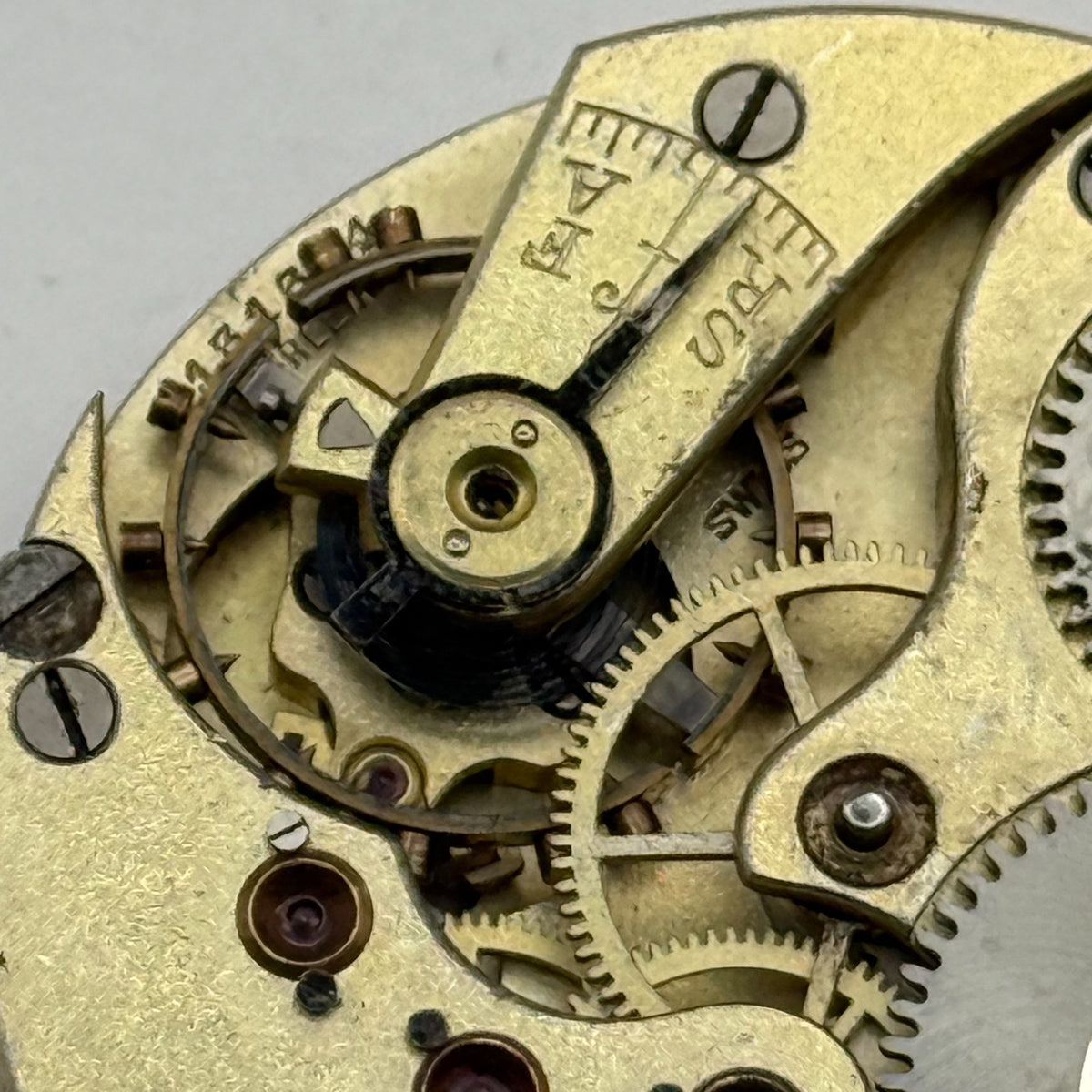IWC Peerless Pocket Watch Movement Open Face High Grade S&Co Parts 39.7mm