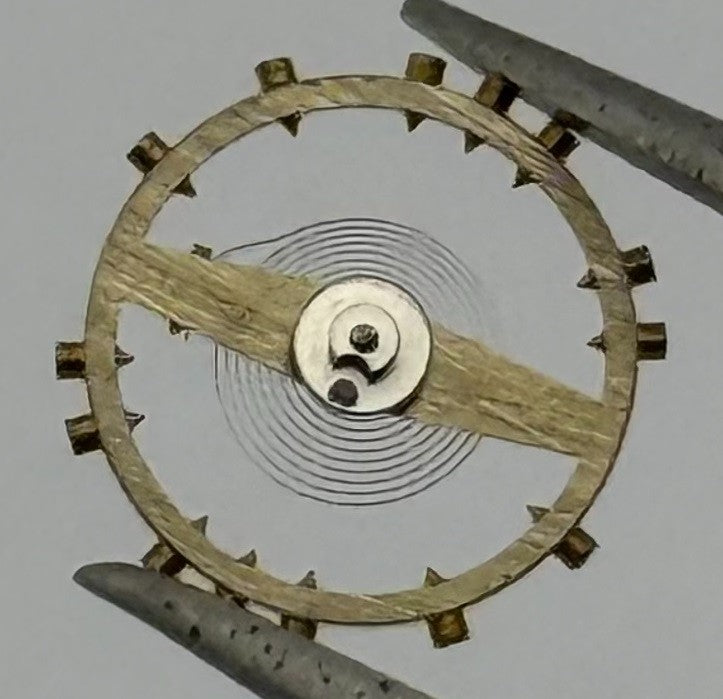 Kurtz 570 Balance Wheel Complete And Spring 5½’’’ 808 Watch Movement Parts NOS