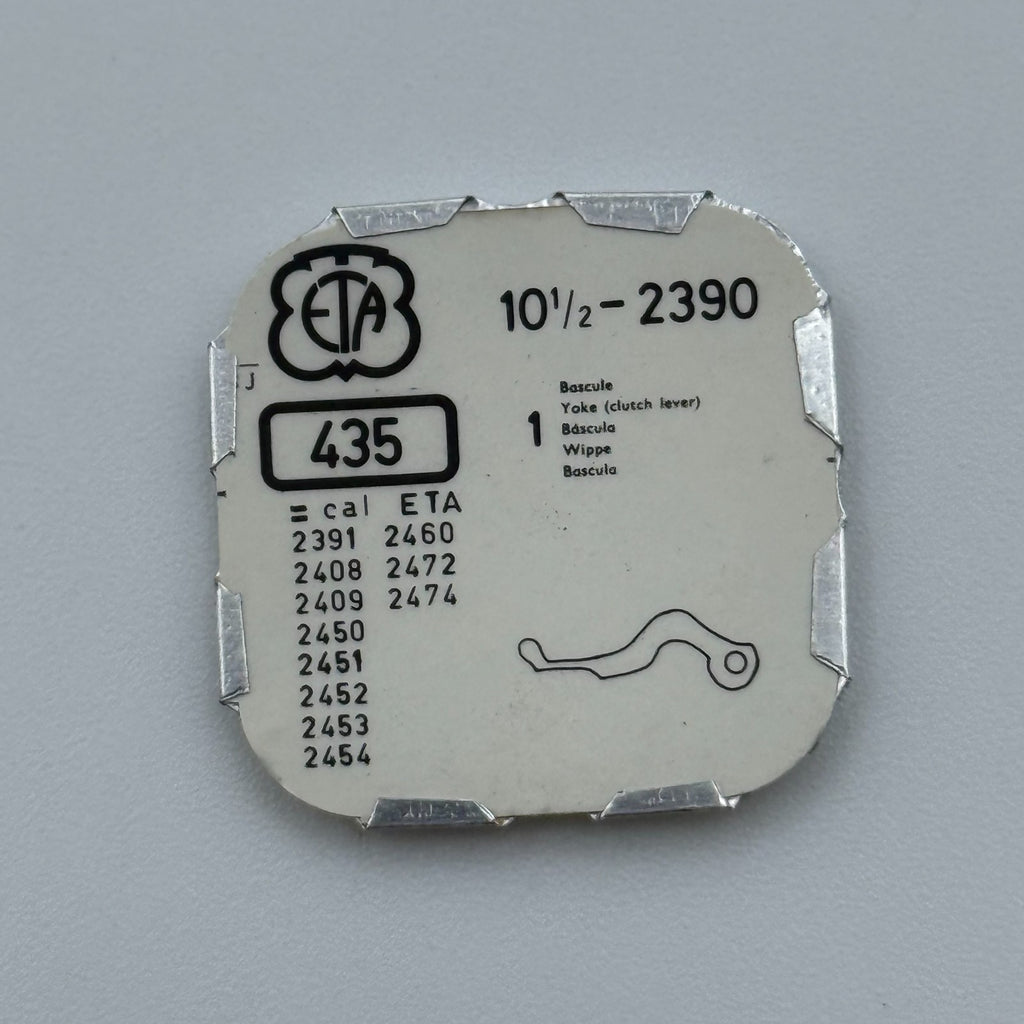 ETA 2390 Yoke - 10 1/2 - 435 - New Old Stock - Watch Parts