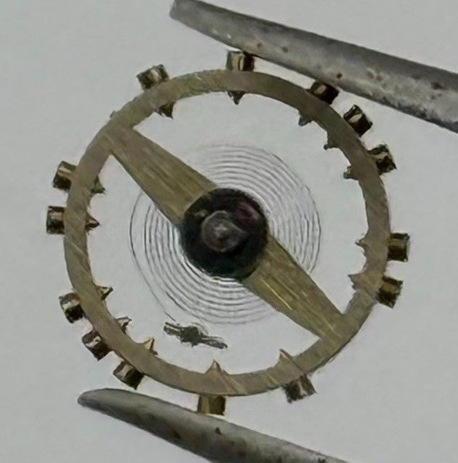 FEF 6600 Balance Wheel Complete And Spring Renata 1181 Watch Movement Parts NOS