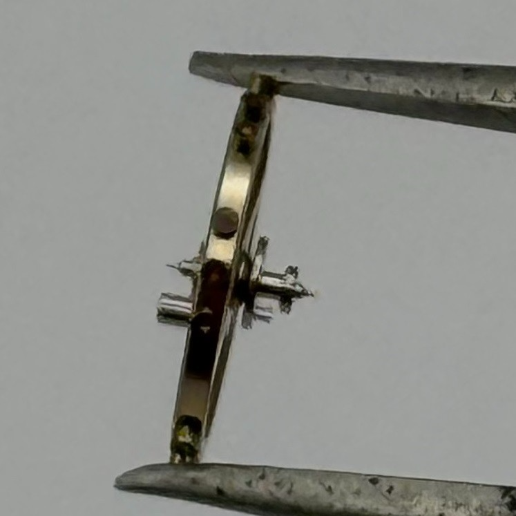 Kurtz 570 Balance Wheel Complete And Spring 5¼’’’ Watch Movement Parts NOS