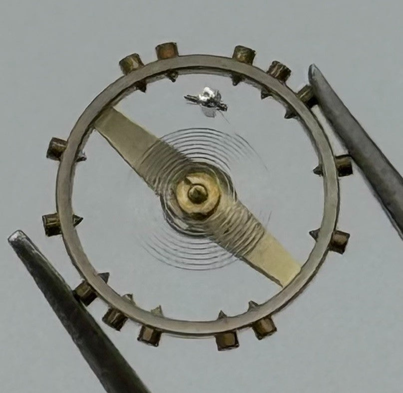 Cortebert 565 Balance Wheel Complete And Spring 10½’’’ 931 Watch Movement Parts