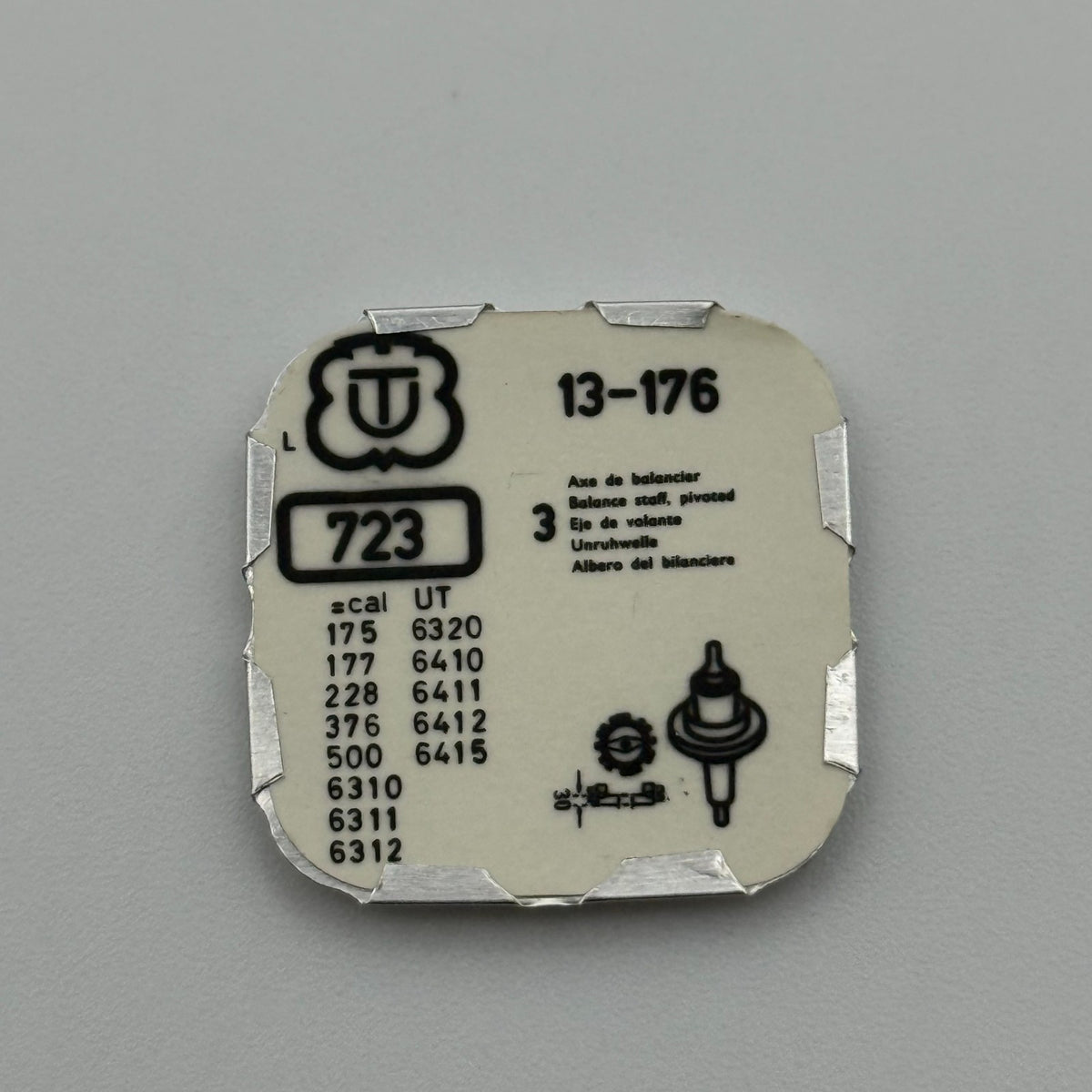 Unitas 176 Balance Staff Pack Of 3 - 13 - 723 - New Old Stock - Watch Parts