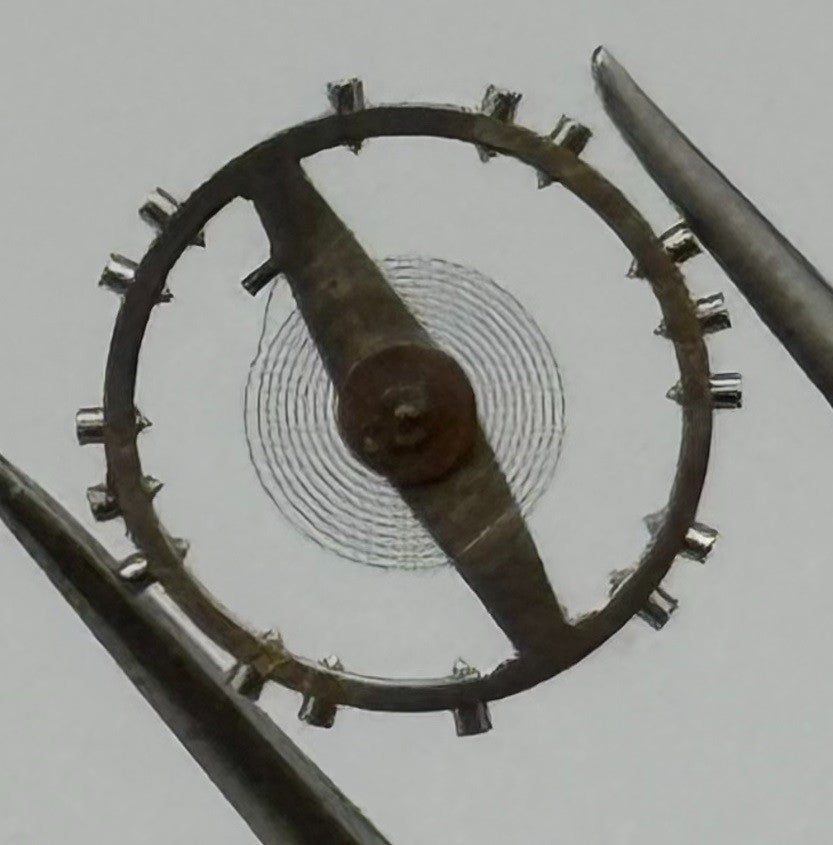 ETA 2510 Balance Wheel Complete And Spring 7¾’’’ Renata Watch Movement Parts NOS