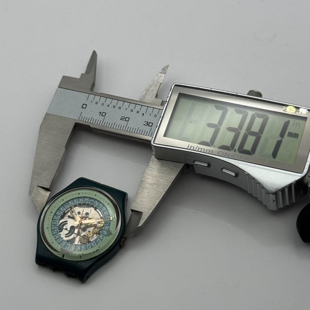Vintage Swatch Gents Watch GG403 Steel Lite 1991 ETA Quartz Swiss 33mm Parts 