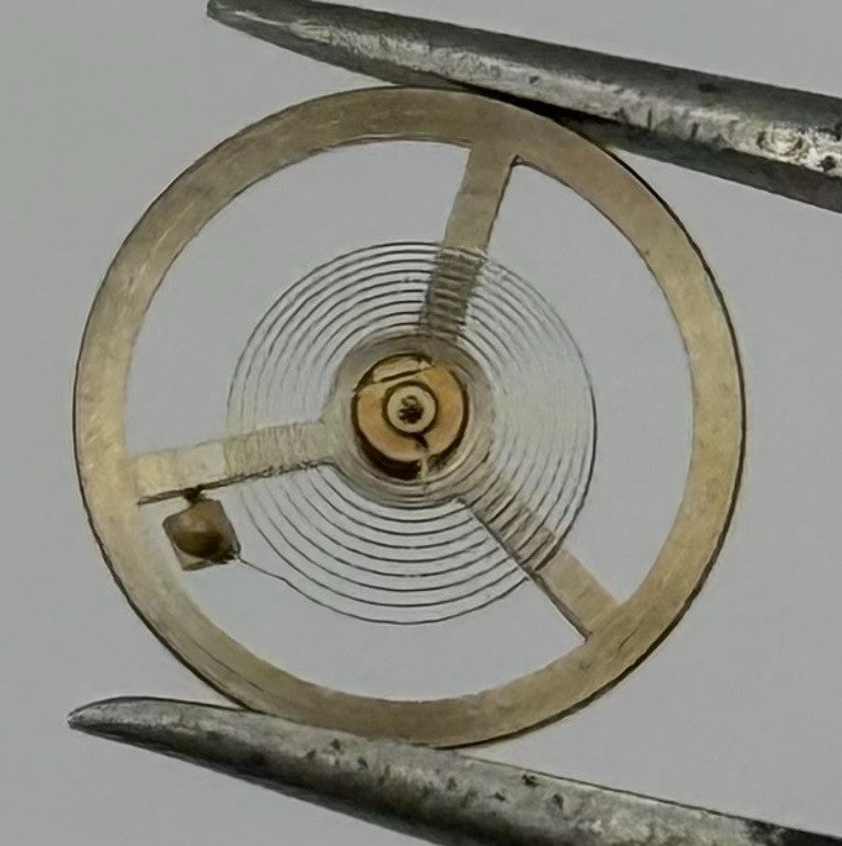 EB 1504 1599 Balance Wheel Complete And Spring 455 Watch Movement Parts NOS