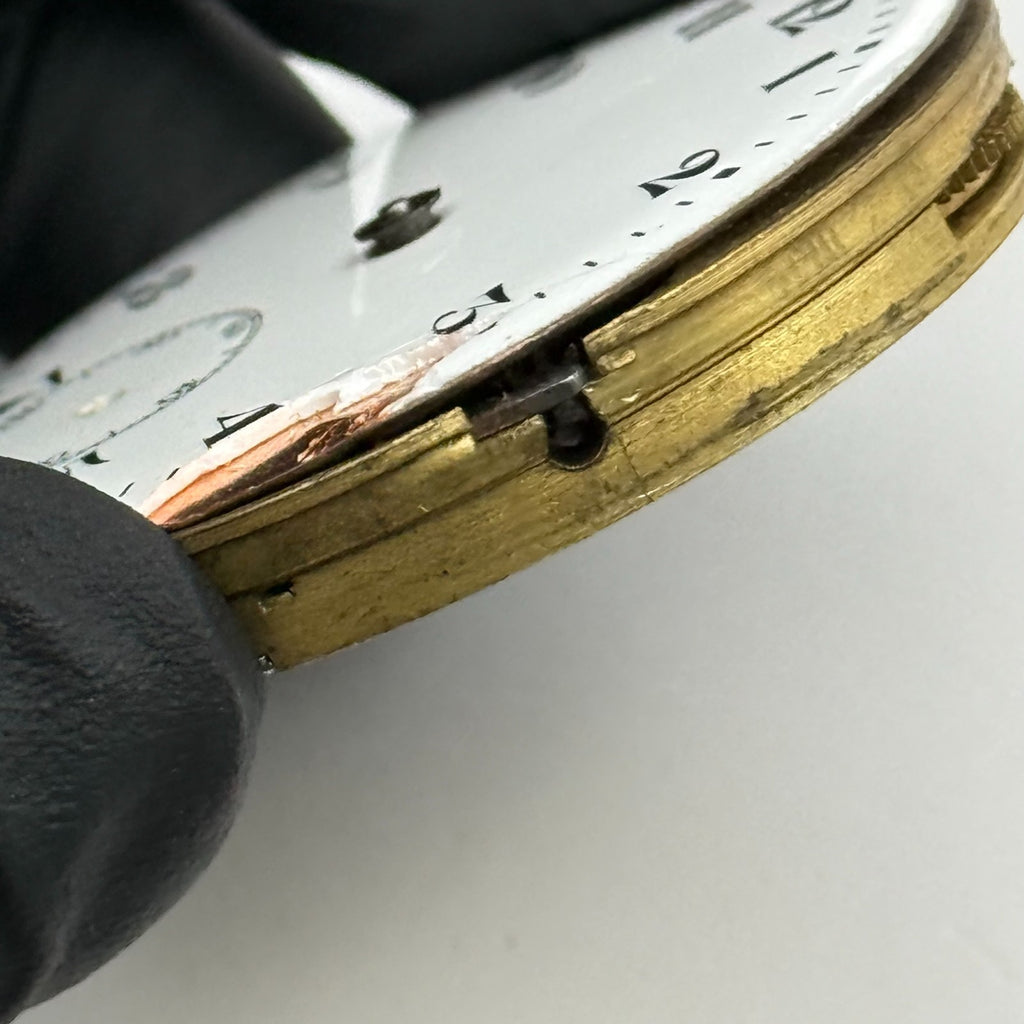 Artox Pocket Watch Movement Hunter Swiss Sub Seconds Vintage Parts Repair 40.2mm