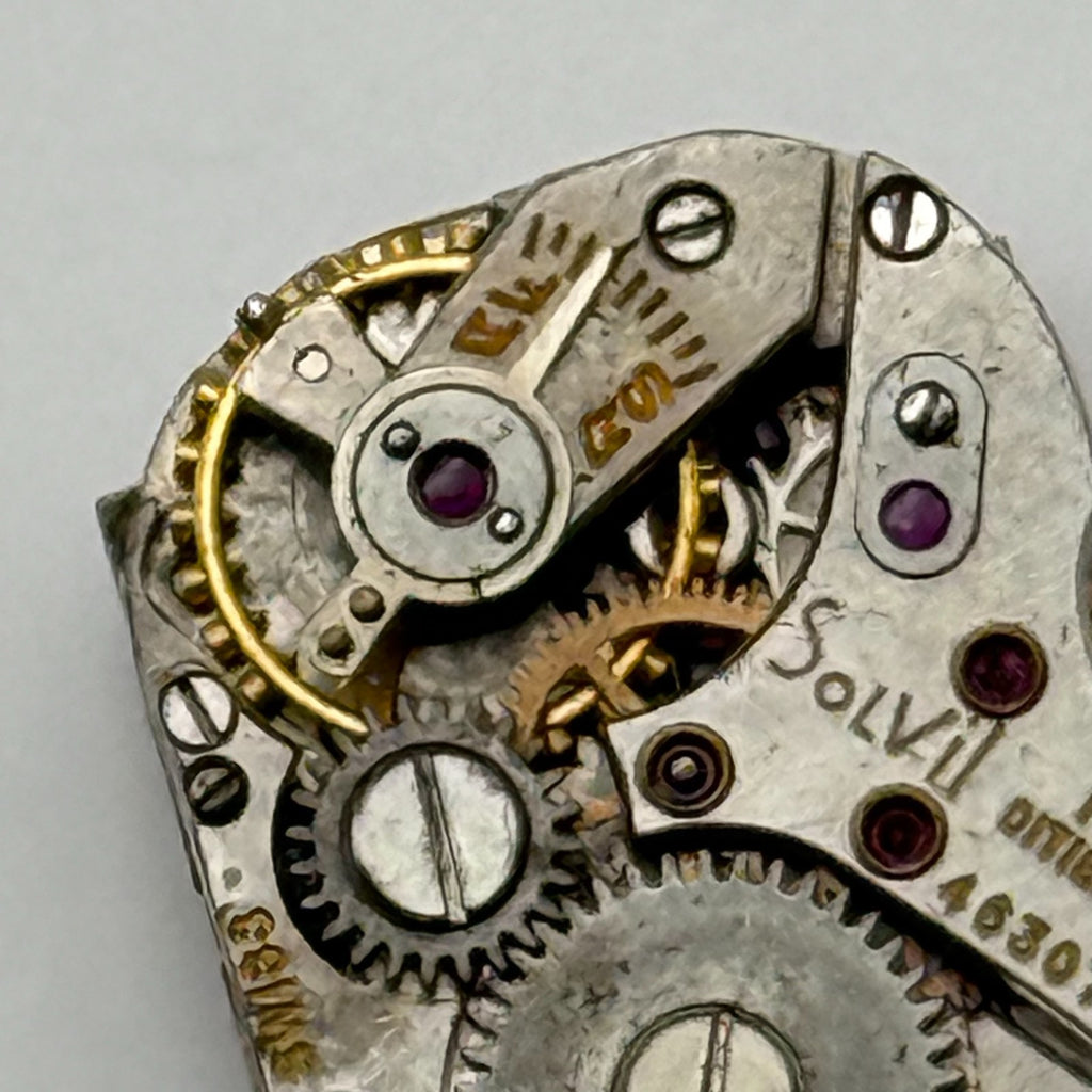 Solvil Watch Movement Paul Didisheim 17J Swiss Manual Wind Parts Repair 12.1mm