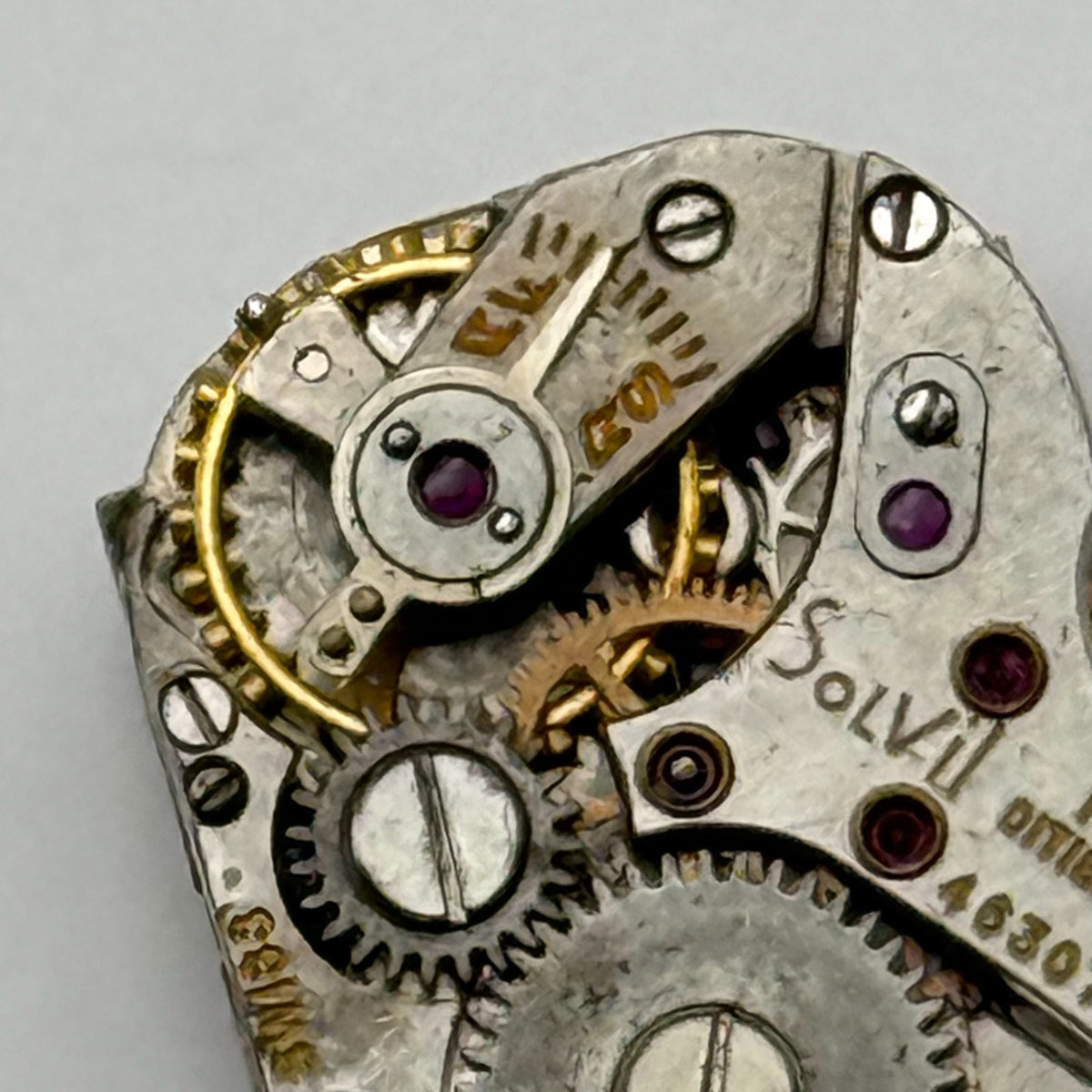 Solvil Watch Movement Paul Didisheim 17J Swiss Manual Wind Parts Repair 12.1mm