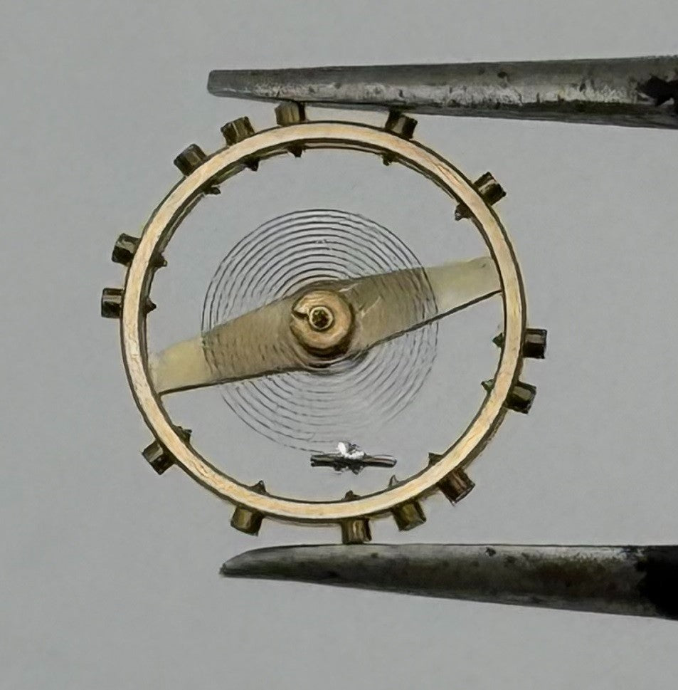 Felsa 64 Inca Balance Wheel Complete And Spring Watch Movement Parts Vintage NOS