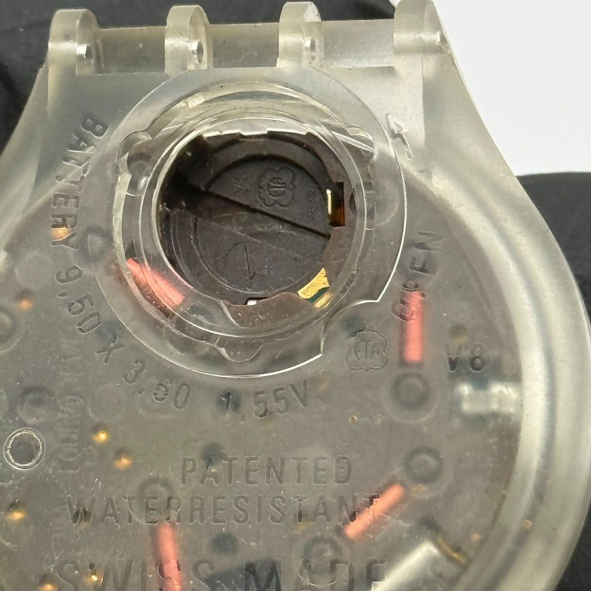 Vintage Swatch Chronograph Watch SCK110 See Through 1995 ETA Quartz Swiss Parts