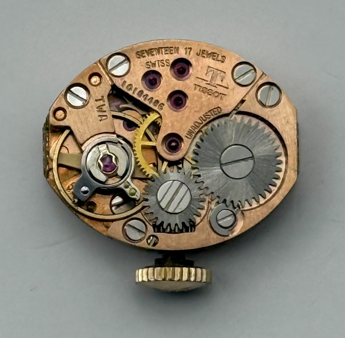 Tissot 530 Watch Movement 17 Jewels Unadjusted Swiss Manual Wind Parts 13mm