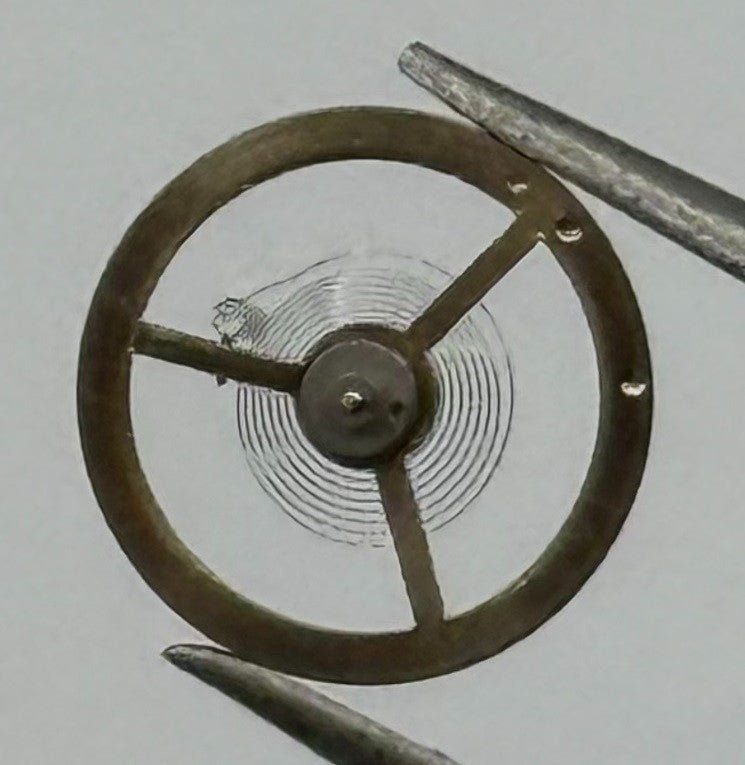 EB 1297 1469 Balance Wheel Complete And Spring Renata 117 Watch Movement Parts