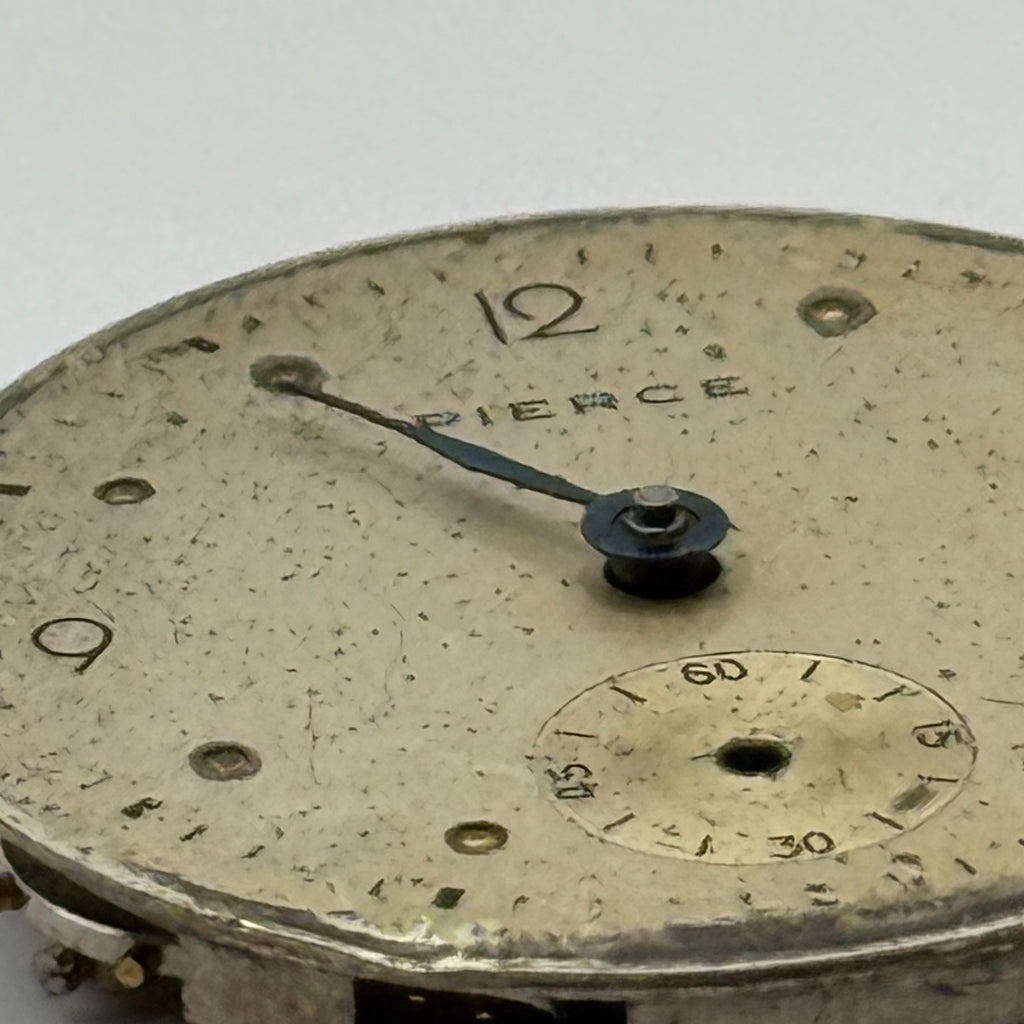 Pierce Watch Movement Swiss 15 Jewels Sub Seconds Manual Wind Parts 23.6mm
