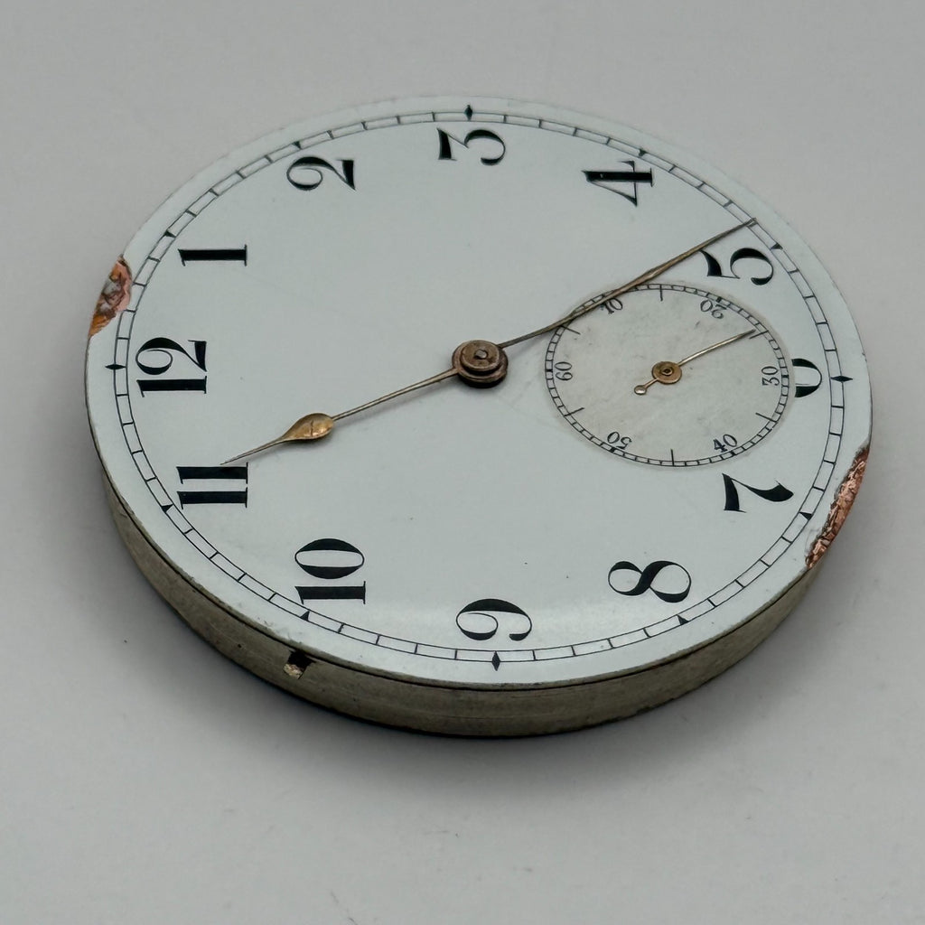 Mobilia Pocket Watch Movement High Grade Open Face Sub Seconds Parts 45.1mm