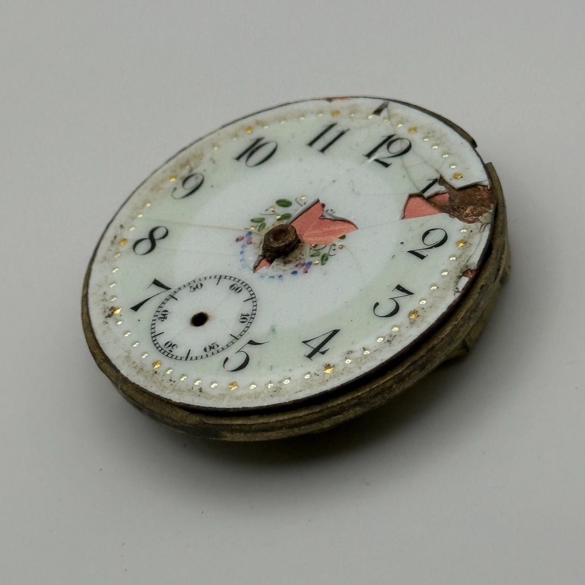 Cylinder Escapement Pocket Watch Movement - Unidentified - Parts / Repair 40mm