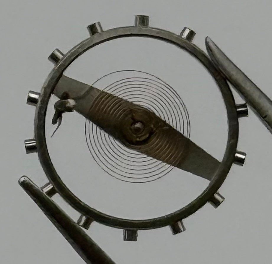 EB 1197 Balance Wheel Complete And Spring 10½’’’ 108 M Watch Movement Parts NOS
