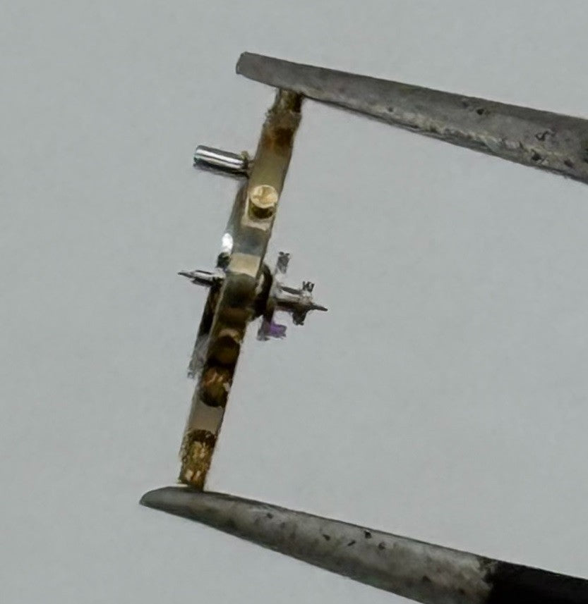 Parrenin 25 Balance Wheel Complete And Spring 5¼’’ 3411 Watch Movement Parts NOS