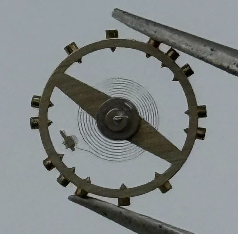 Cortebert 565 Balance Wheel Complete And Spring 10½’’’ 931 Watch Movement Parts