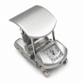 Silver Golf Cart Miniature Clock Brand New