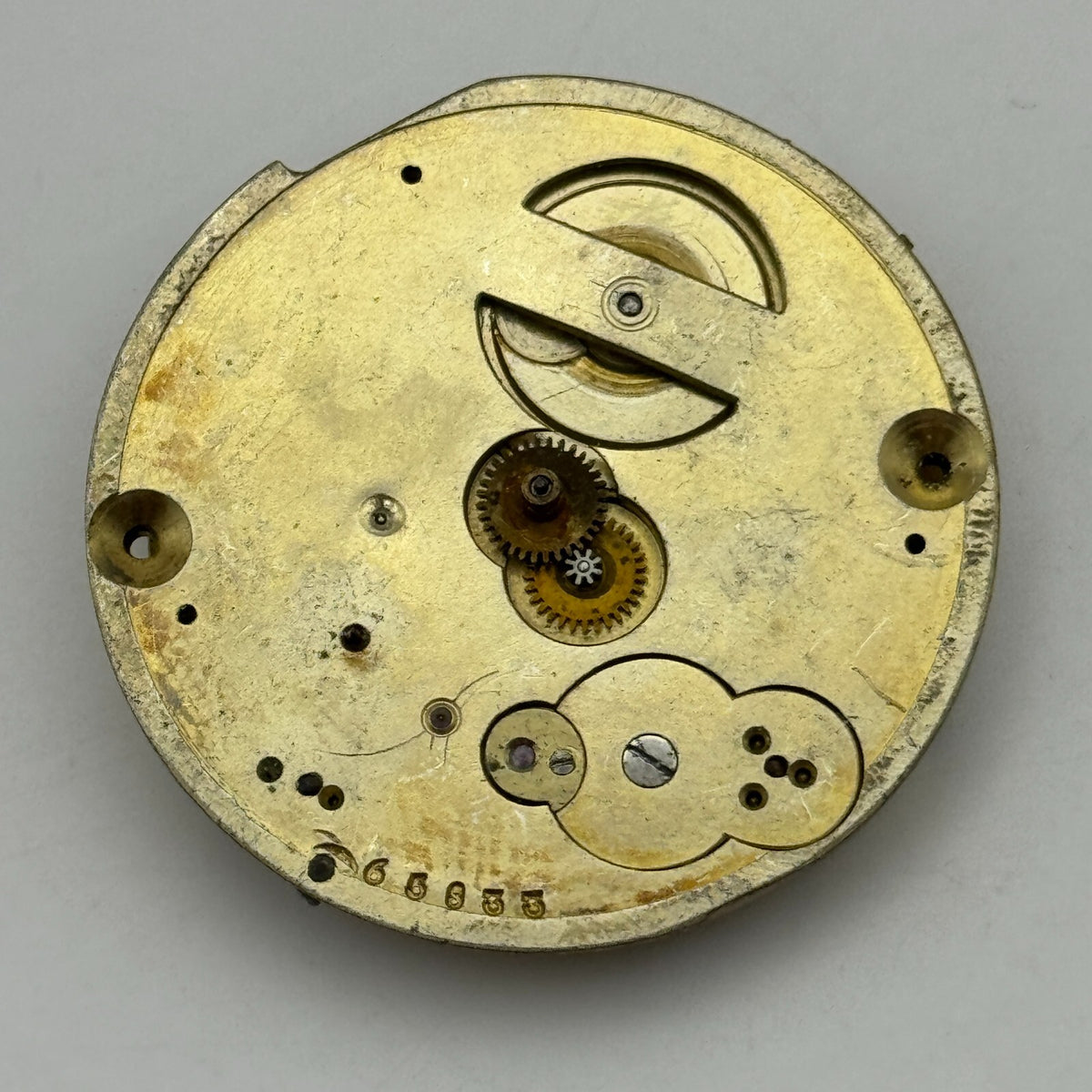 Nordmann Geneve Antique Key Wound Pocket Watch Movement Parts Repair 40.7mm