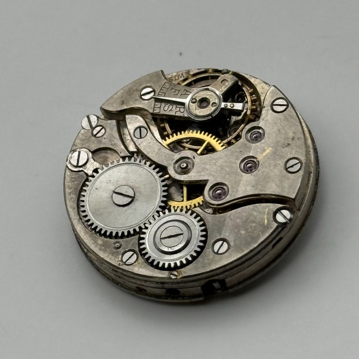 Unidentified Watch Movement Manual Swiss Vintage Wind Parts Repair 24.4mm