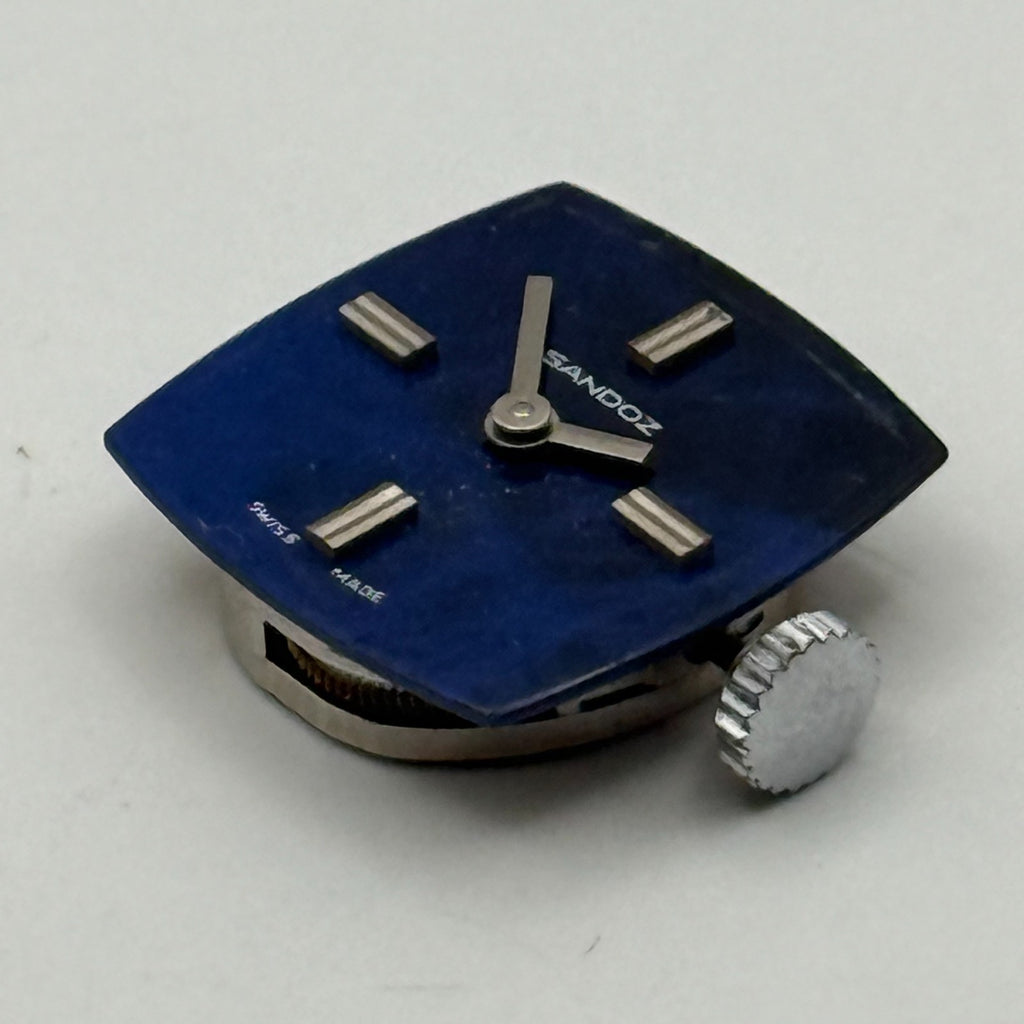 Stone Dial Watch Movement SGT Sandoz Ladies 17 Jewels Manual Wind Parts 12.7mm
