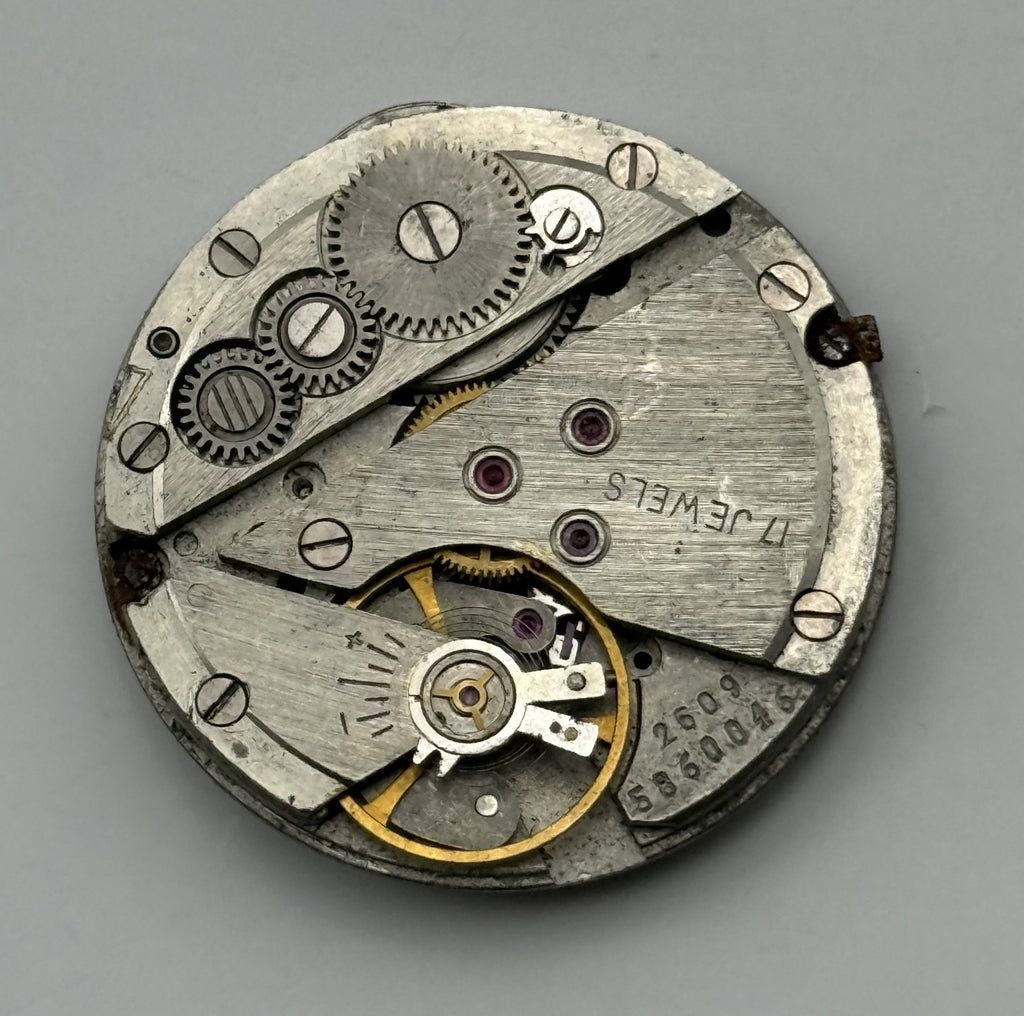 Poljot 2609 Watch Movement Soviet 17 Jewels Manual Wind Parts Repair 26.5mm