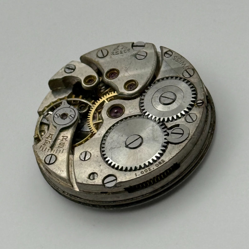 Stauffer SS & Co Trench Watch Movement Sub Seconds Swiss Parts 23.3mm