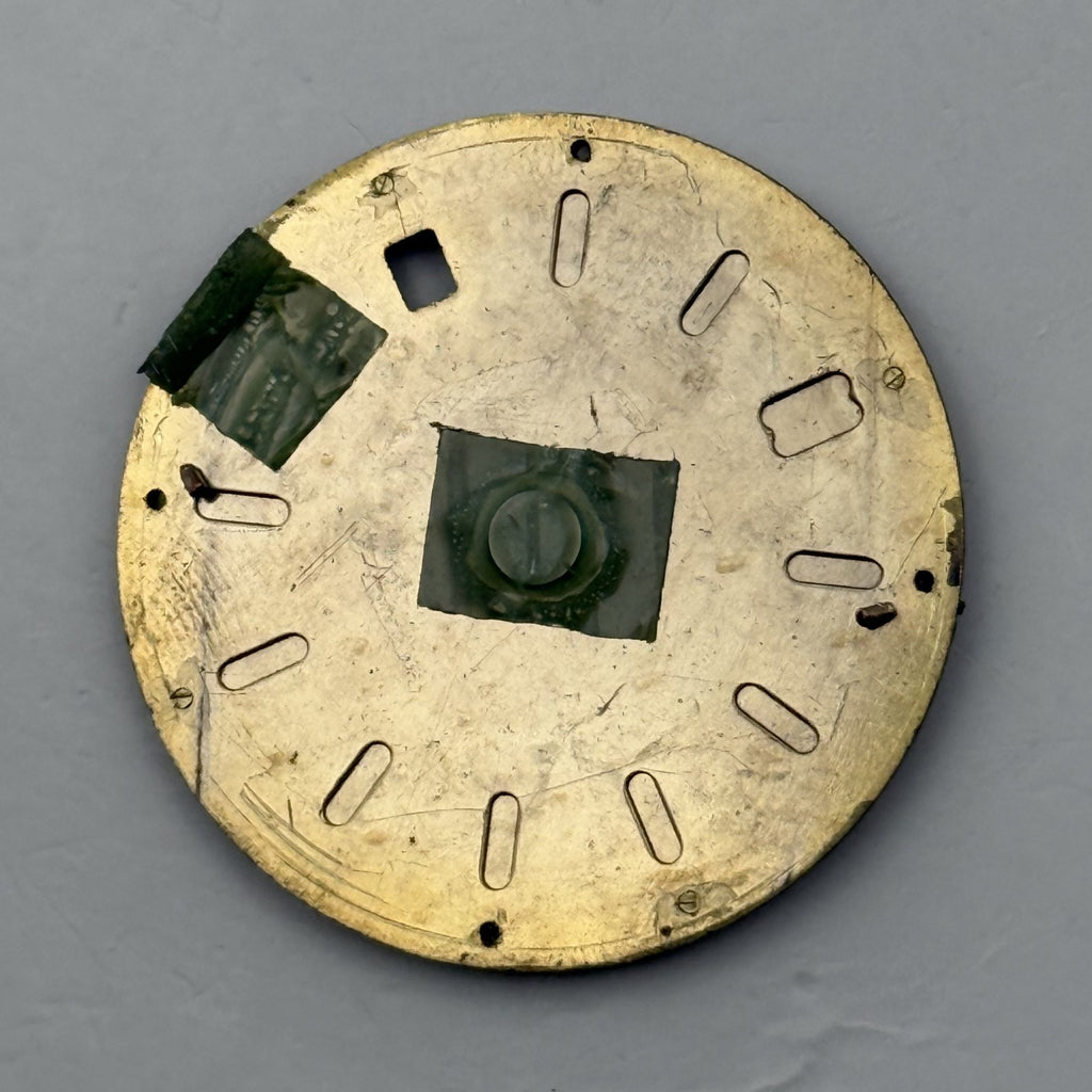 Seiko 5Y22-6140 Watch Dial Quartz SQ 100 Black Japan Spare Parts Repair 28.4mm