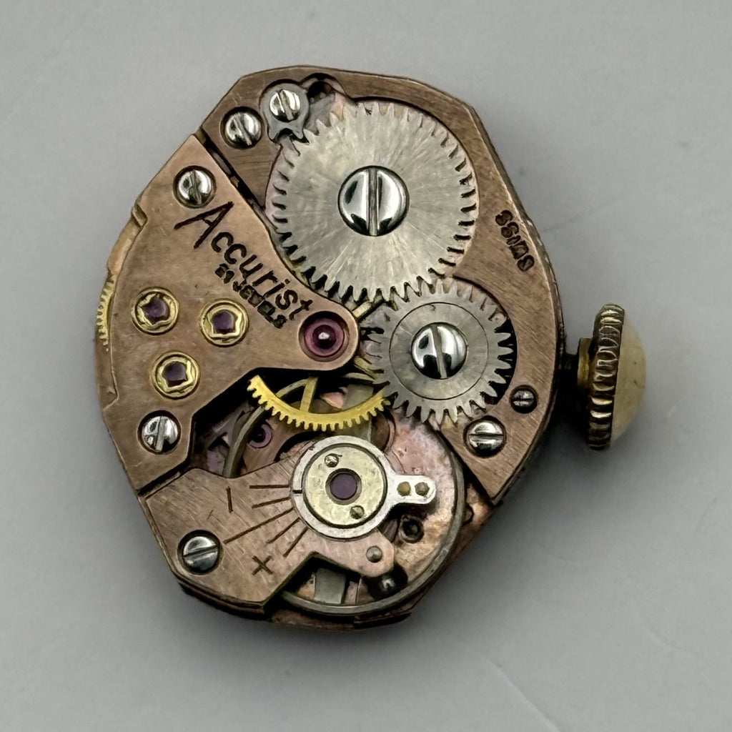 FEF 370 Watch Movement Accurist 21 Jewels Swiss Manual Wind Parts Repair 15.1mm
